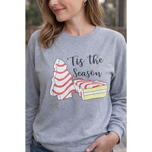 'Tis The Season' Little Debbie Cakes Lightweight Sweatshirt M